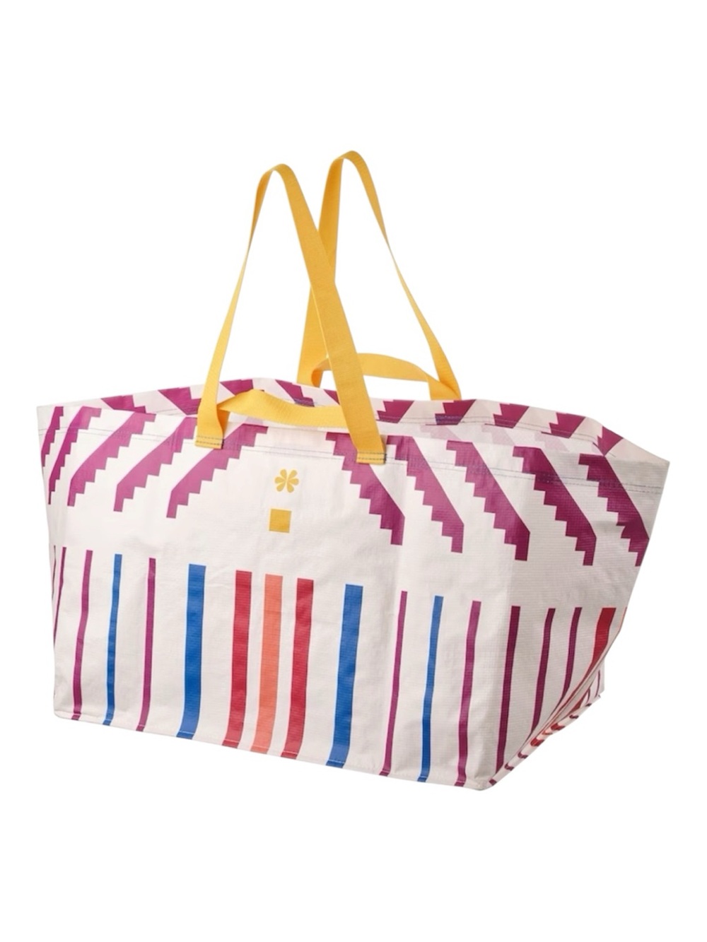 IKEA ÖMSESIDIG Shopping bag, stripe pattern lilac, 21 ¾x14 ½x14 ½ "/19 gallon